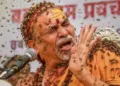 ശങ്കരാചാര്യര്‍ക്ക് കടന്നല്‍ കുത്തേല്‍ക്കുന്ന വ്യാജമായി സൃഷ്ടിച്ച എഐ ചിത്രം