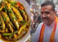 സുവേന്ദു അധികാരി (വലത്ത്) മീന്‍കറി (ഇടത്ത്)