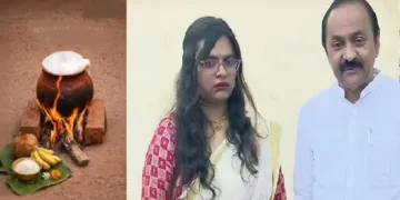 നിയുക്ത മുഖ്യമന്ത്രി വിഡി സതീശനും മകള്‍ ഉണ്ണിമായയും ആറ്റുകാല്‍ പൊങ്കാലയിടുന്നതിനിടയില്‍