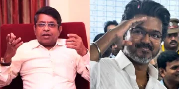 ജ്യോത്സ്യന്‍ രാധന്‍ പണ്ഡിറ്റ് (ഇടത്ത്)