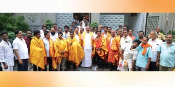 പോണ്ടിച്ചേരി ഇന്ത്യന്‍ കോഫി ഹൗസ് സര്‍വീസ് സൊസെറ്റിയിലേക്ക് തെരഞ്ഞെടുക്കപ്പെട്ട ബിഎംഎസ് ഭാരതീയ കോഫീ വര്‍ക്കേഴ്‌സ് സംഘ് പ്രതിനിധികള്‍