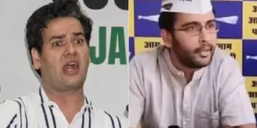 വിജേദ ദഹിയ (ഇടത്ത്) അശുതോഷ് രങ്ക(വലത്ത്)