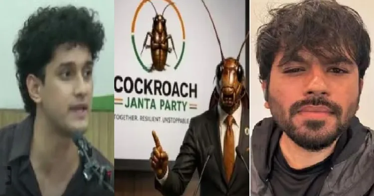 കോക് റോച്ച് ജനതാപാര്‍ട്ടി മുഖ്യവക്താവ് സൗരവ് ദാസ് (ഇടത്ത്) കോക് റോച്ച് പാര്‍ട്ടി സ്ഥാപകന്‍ അഭിജിത് ദീപ്കെ(വലത്ത്)