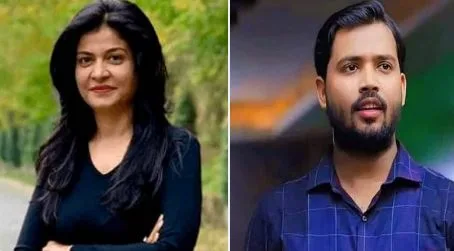 ഖാന്സാര് (വലത്ത്) അഞ്ജന ഓം കശ്യപ് (വലത്ത്)