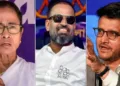 ക്രിക്കറ്റ് താരവും എംപിയുമായ യൂസഫ് പത്താന് (നടുവില്)