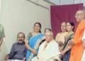 രാമകൃഷ്ണ മഠത്തിന്റെ ധര്മ്മപ്രചാര് പുരസ്കാരം നമ്പ്യാര്ജി ഏറ്റുവാങ്ങുന്നു