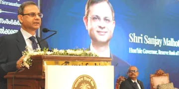 ആര്‍ബിഐ തിരുവനന്തപുരം റീജിയണല്‍ ഓഫീസ് കൊച്ചിയില്‍ സംഘടിപ്പിച്ച എംഎസ്എംഇ ബോധവത്കരണ പരിപാടി ആര്‍ബിഐ ഗവര്‍ണര്‍ സഞ്ജയ് മല്‍ഹോത്ര ഉദ്ഘാടനം ചെയ്യുന്നു
