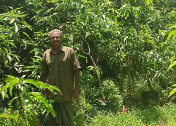 ശങ്കരന്‍ നമ്പൂതിരി തന്റെ കൃഷിയിടത്തില്‍
