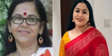 സാഹിത്യവിമര്‍ശക ശാരദക്കുട്ടി (ഇടത്ത്)