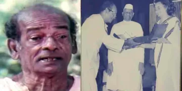 1965 ല്‍ ചെമ്മീന്‍ സിനിമക്ക് കിട്ടിയ ഫിലിം അവാര്‍ഡ് ഇന്ദിരാഗാന്ധിയില്‍ നിന്ന് എസ്.പി.പിള്ള ഏറ്റുവാങ്ങുന്നു. ഉപരാഷ്ടപതി നീലം സജ്ജീവറെഡ്ഡി സമീപം