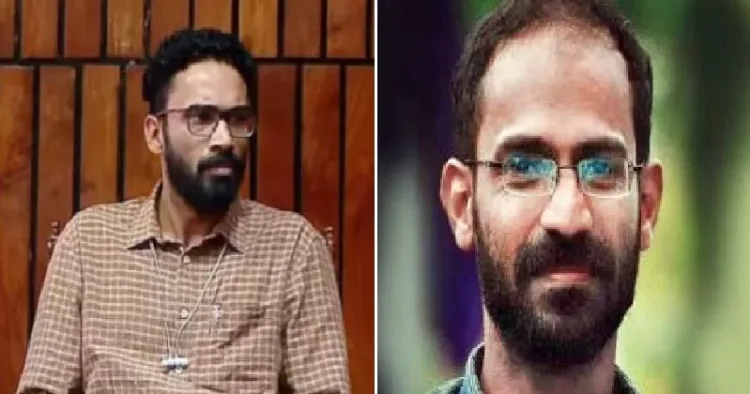 ശ്രീറാം വെങ്കട്ട് രാമന്‍ (ഇടത്ത്) സിദ്ദിഖ് കാപ്പന്‍ (വലത്ത്)