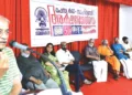 അക്ഷരോത്സവത്തിന്റെ ഭാഗമായി നടന്ന സാഹിത്യകാര സംഗമം ആഷാ മേനോന്‍ ഉദ്ഘാടനം ചെയ്യുന്നു