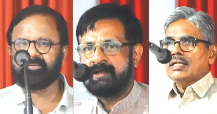 കെ.ടി. രാമചന്ദ്രന്‍, വെണ്ണല മോഹന്‍, പ്രൊഫ. പി.ജി. ഹരിദാസ്‌
