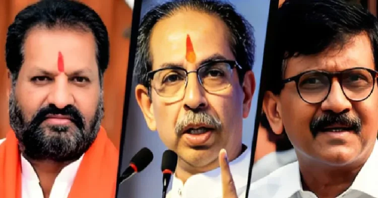 വിമത ശിവസേനാ എംപി നാഗേഷ് പാട്ടീല് അഷ്ടികര് (ഇടത്ത്)