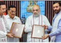 ഹരിയാന-രാജസ്ഥാൻ യമുന ജലപദ്ധതിക്കായി രാജസ്ഥാൻ മുഖ്യമന്ത്രി ഭജൻലാൽ ശർമ്മയും ഹരിയാന മുഖ്യമന്ത്രി നയാബ് സൈനിയും തമ്മിൽ തിങ്കളാഴ്ച ന്യൂഡൽഹിയിൽ നടന്ന ധാരണാപത്ര കൈമാറ്റത്തിന് കേന്ദ്രമന്ത്രി അമിത് ഷാ സാക്ഷ്യം വഹിച്ചു. കേന്ദ്ര ജലശക്തി മന്ത്രി സി.ആർ. പാട്ടീലും പങ്കെടുത്തു.