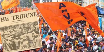 1990 സപ്തംബറില്‍ എബിവിപി നടത്തിയ കശ്മീര്‍ ചലോ മാര്‍ച്ച് ഉധംപൂരില്‍ വച്ച് പോലീസ് തടയുന്നു (ഇന്‍സൈറ്റില്‍ ഫയല്‍ ചിത്രം)