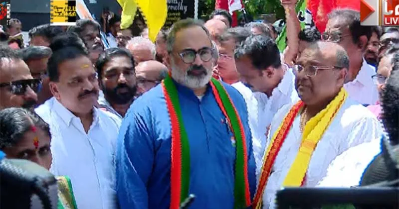 പ്രധാനമന്ത്രിയുടെ വസതിക്ക് മുന്നിലെ കോൺഗ്രസ് അക്രമത്തിനെതിരെ ഇന്ന് കെപിസിസി ഓഫീസിലേക്ക് ബിജെപി മാർച്ച്: ഉദ്ഘാടനം രാജീവ് ചന്ദ്രശേഖർ