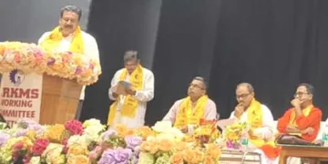 രാഷ്ട്രീയ രാജ്യകര്മചാരി മഹാസംഘ് അഖില ഭാരതീയ കാര്യകാരി സമിതി യോഗം ബിഎംഎസ് അഖിലേന്ത്യാ ഉപാദ്ധ്യക്ഷന് ഉണ്ണികൃഷ്ണന് ഉണ്ണിത്താന് ഉദ്ഘാടനം ചെയ്യുന്നു
