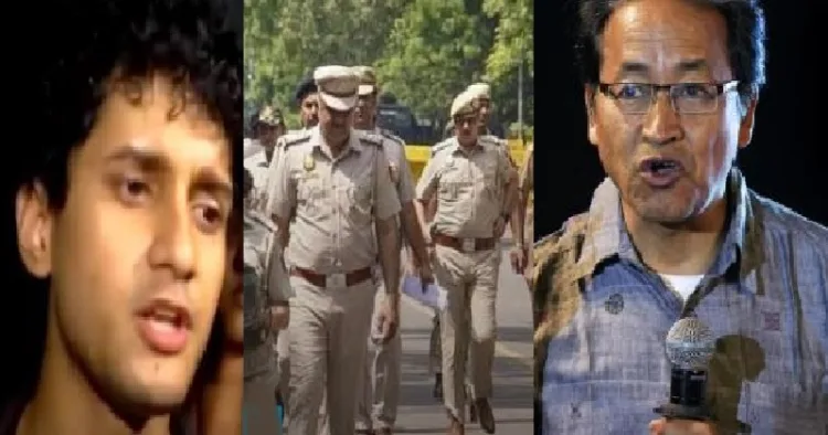 സിജെപി വക്താവ് സൗരവ് ദാസ് (ഇടത്ത്) സോനം വാങ്ചുക് (വലത്ത്)