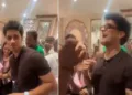 സിജെപി നേതാക്കള്‍ ദല്‍ഹിയിലെ സ്റ്റാര്‍ ഹോട്ടലില്‍ നടത്തിയ വന്‍ വിജയാഹ്ളാദപാര്‍ട്ടി. സിജെപി വക്താവ് സൗരവ് ദാസ്, അശുതോഷ് റാങ്ക എന്നിവര്‍ ആടിപ്പാടുന്നത് വീഡിയോയില്‍ കാണാം.