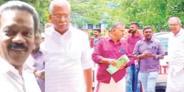 മുതിര്‍ന്ന സിപിഎം നേതാക്കളായ കെ.രാധാകൃഷ്ണന്‍ എംപി, എ.സി. മൊയ്തീന്‍ എംഎല്‍എ, എം.എം. വര്‍ഗീസ് തുടങ്ങിയവര്‍ ഇന്നലെ എറണാകുളത്ത് പിഎംഎല്‍എ കോടതിയില്‍ ഹാജരാകാനെത്തിയപ്പോള്‍