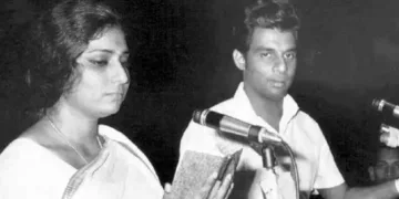 എസ്. ജാനകിയും യേശുദാസും റിക്കോര്‍ഡിങ്ങിനിടെ