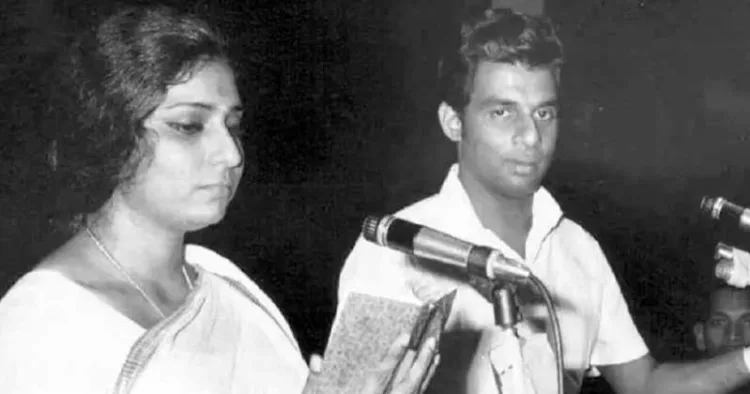 എസ്. ജാനകിയും യേശുദാസും റിക്കോര്‍ഡിങ്ങിനിടെ