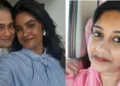 ഷെഫീന ബീവി (വലത്ത്) മഞ്ജു പിള്ളയും മകള് ദയ രഞ്ജിത്തും (ഇടത്ത്)