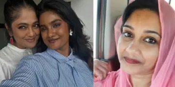 ഷെഫീന ബീവി (വലത്ത്) മഞ്ജു പിള്ളയും മകള് ദയ രഞ്ജിത്തും (ഇടത്ത്)