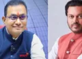മഹാരാഷ്ട്രയിലെ ലാത്തൂരിലെ കോണ്‍ഗ്രസ് നേതാവായ അമിത് ദേശ് മുഖ് (വലത്ത്) നീറ്റ് കെമിസ്ട്രി പേപ്പര്‍ ചോര്‍ത്തിയ റാക്കറ്റിലുള്ള ശിവരാജ് രഘുനാഥ് മട്ടേഗാവോങ്കര്‍ (ഇടത്ത്)