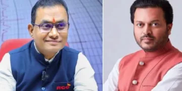 മഹാരാഷ്ട്രയിലെ ലാത്തൂരിലെ കോണ്‍ഗ്രസ് നേതാവായ അമിത് ദേശ് മുഖ് (വലത്ത്) നീറ്റ് കെമിസ്ട്രി പേപ്പര്‍ ചോര്‍ത്തിയ റാക്കറ്റിലുള്ള ശിവരാജ് രഘുനാഥ് മട്ടേഗാവോങ്കര്‍ (ഇടത്ത്)