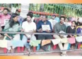 സെക്രട്ടേറിയറ്റിന് മുന്നില്‍ നിരാഹാര സമരമിരിക്കുന്ന ഓള്‍ കേരള ലോവര്‍ പ്രൈമറി സ്‌കൂള്‍ ടീച്ചേഴ്‌സ് റാങ്ക് ഹോള്‍ഡേഴ്‌സ് (എല്‍പിഎസ്ടി) അസോസിയേഷന്‍ അംഗങ്ങള്‍