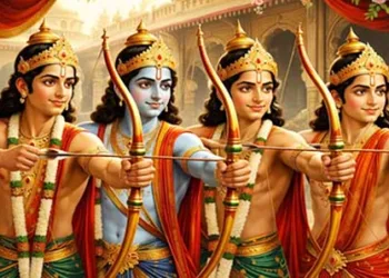 നാല് പുത്രന്മാര്‍. രാമന്‍, ലക്ഷ്മണന്‍, ഭരതന്‍, ശത്രുഘ്‌നന്‍