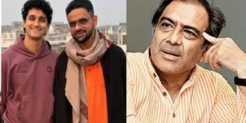 സിജെപി വക്താവ് സൗരവ് ദാസ് രാജ്യദ്രോഹക്കുറ്റത്തിന് ജയിലില് കഴിയുന്ന ഉമര് ഖാലിദിനൊപ്പം (ഇടത്ത്) സുപ്രീംകോടതി അഭിഭാഷകന് മഹേഷ് ജെത് മലാനി (വലത്ത്)