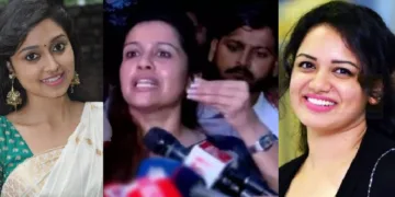 സിജോ റോസ് (ഇടത്ത്) രഞ്ജിനി ഹരിദാസ് (നടുവില്) ജ്യോത്സ്ന (വലത്ത്)