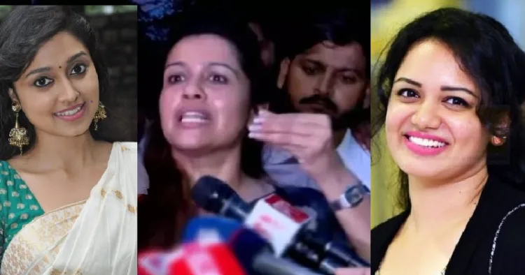 സിജോ റോസ് (ഇടത്ത്) രഞ്ജിനി ഹരിദാസ് (നടുവില്) ജ്യോത്സ്ന (വലത്ത്)