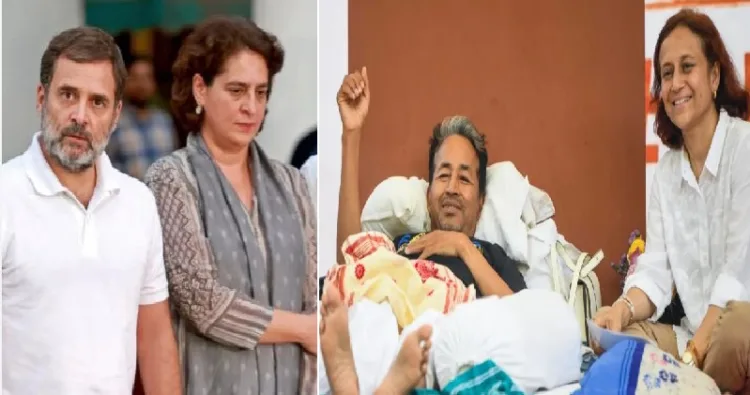 സോനം വാങ്ചുകും ഭാര്യ ഗീതാഞ്ജലി ആങ്മോയും (വലത്ത്)