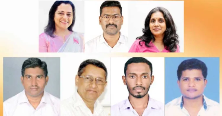 ഡോ. പാര്‍വതി. യു., ഡോ. മുരളി എസ്., ഡോ. ബിന്‍സി പി.കെ., ഡോ. സതീഷ് കുമാര്‍ കെ., ഡോ. രവിശങ്കര്‍ സി.എന്‍., ജിതിന്‍ ടി. ജോയ്, വിഷ്ണു ആര്‍. നായര്‍