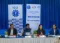 തിരുവനന്തപുരത്ത് എത്തിയ കേരളം, തമിഴ്‌നാട്, പുതുച്ചേരി എന്നിവയുടെ ചുമതലയുള്ള ബ്രിട്ടീഷ് ഡെപ്യൂട്ടി ഹൈക്കമ്മിഷണര്‍ സുധാപ ചൗധരി ട്രിവാന്‍ഡ്രം ചേംബര്‍ ഓഫ് കൊമേഴ്‌സ് ആന്‍ഡ് ഇന്‍ഡസ്ട്രിയില്‍ മാധ്യമങ്ങളുമായി സംസാരിക്കുന്നു. ടിസിസിഐ സെക്രട്ടറി എബ്രഹാം തോമസ് (ജോജി), ഡിപ്പാര്‍ട്ട്‌മെന്റ് ഫോര്‍ ബിസിനസ്, ഇന്നൊവേഷന്‍, സയന്‍സ് ആന്‍ഡ് ട്രേഡിലെ സീനിയര്‍ ഇന്‍വെസ്റ്റ്‌മെന്റ് അഡൈ്വസര്‍ സിജോയ് തോമസ്, ടിസിസിഐ പ്രസിഡന്റ് എസ്.എന്‍. രഘുചന്ദ്രന്‍ നായര്‍, ബ്രിട്ടീഷ് ഡെപ്യൂട്ടി ഹൈ കമ്മിഷനിലെ ട്രേഡ് ആന്‍ഡ് ഇന്‍വെസ്റ്റ്‌മെന്റ്(കേരള) മേധാവി സരീന്‍ സോളമന്‍ വൈസ് പ്രസിഡന്റ് സുരേഷ് മാത്യു എന്നിവര്‍ സമീപം