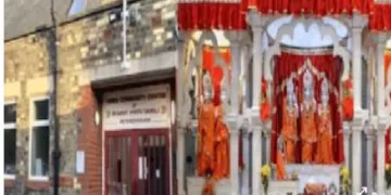യുകെയിലെ പീറ്റര്‍ ബറോ നഗരസഭാ പരിധിയില്‍ സ്ഥിതി ചെയ്യുന്ന ഹിന്ദുക്ഷേത്രം ഉള്‍പ്പെടെയുള്ള കെട്ടിടം. ഈ കെട്ടിടം ഈയിടെ പീറ്റര്‍ബറോ നഗരസഭാ കൗണ്‍സില്‍ ഖദീജ മസ്ജിദ് എന്ന സംഘടനയ്ക്ക് മോസ്ക് പണിയാന്‍ വിറ്റു