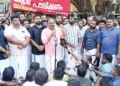 യുവമോര്‍ച്ചയുടെ ആഭിമുഖ്യത്തില്‍ മുഖ്യമന്ത്രിയുടെ വസതിയിലേക്ക് നടത്തിയ യുവജനമാര്‍ച്ച് ബിജെപി നിയമസഭാകക്ഷി നേതാവ് ബി.ബി. ഗോപകുമാര്‍ ഉദ്ഘാടനം ചെയ്യുന്നു