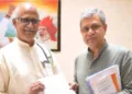 കേരളത്തിലെ റെയില്‍വേ വികസനവുമായി ബന്ധപ്പെട്ട് സി. സദാനന്ദന്‍ മാസ്റ്റര്‍ എംപി കേന്ദ്രറെയില്‍വേ മന്ത്രി അശ്വിനി വൈഷ്ണവുമായി കൂടിക്കാഴ്ച നടത്തിയപ്പോള്‍