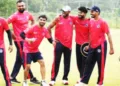 കാലിക്കറ്റ് ഗ്ലോബ്‌സ്റ്റാര്‍സ് താരങ്ങള്‍ പരിശീലനത്തില്‍