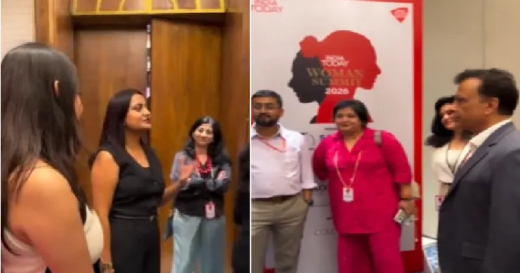 സിജെപി നേതാവ് രത്ന സിങ്ങ് കറുത്ത ടോപ്പില്‍ (ഇടത്ത്) ഇന്ത്യാടുഡെയുടെ സീനിയര്‍ ലേഖകന്‍ കറുത്ത കോട്ടില്‍ (വലത്ത്)