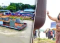 കൊല്‍ക്കത്തയിലെ ടിറ്റാഗഡില്‍ നടന്ന ചടങ്ങില്‍ വൈസ് അഡ്മിറല്‍ ഗുര്‍ചരണ്‍ സിങ്ങിന്റെ ഭാര്യ കമല്‍ സിങ് ഡിഎസ്‌സി എ24 കപ്പല്‍ നീറ്റിലിറക്കുന്നു