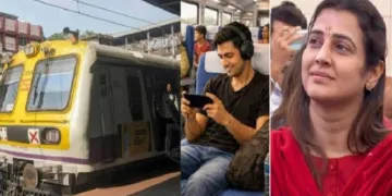 മുംബൈയിലെ ബിജെപി കൗണ്‍സില്‍ തേജസ്വി ഘോസാല്‍ക്കര്‍ (വലത്ത്)
