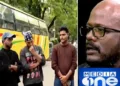 ദല്‍ഹിയിലെ ജന്തര്‍ മന്തര്‍ സമരത്തിന് ബസില്‍ എത്തിയ മലപ്പുറം യുവാക്കള്‍. ഇവര്‍ ഹിമാചല്‍പ്രദേശിലെ കസോളില്‍ പോവുകയായിരുന്നു (ഇടത്ത്) മീഡിയവണ്ണിലെ ദാവൂദ് (വലത്ത്)