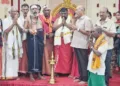 വൈശാഖം ശ്രീമുരുക ഭക്തജന സംഘം പഴനിയില്‍ സംഘടിപ്പിച്ച മഹാ ശക്തിവേല്‍ പൂജ മുഖ്യ സംയോജകന്‍ ജയകൃഷ്ണന്‍ വൈശാഖ് ഉദ്ഘാടനം ചെയ്യുന്നു