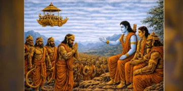 വിഭീഷണന്‍ രാമന്റെയടുക്കല്‍ ശരണം തേടുന്നു