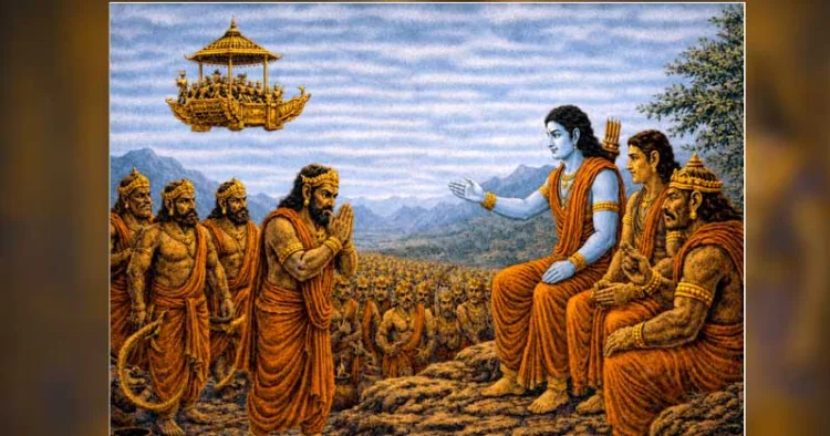 വിഭീഷണന്‍ രാമന്റെയടുക്കല്‍ ശരണം തേടുന്നു